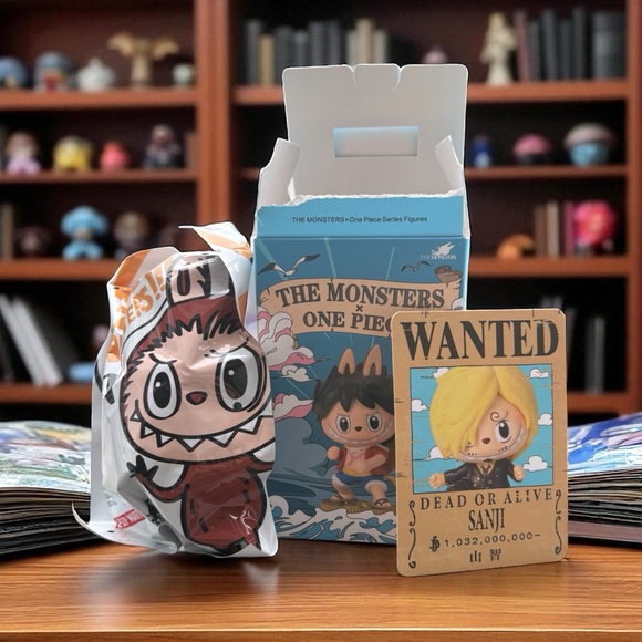 Pop Mart The Monsters x One Piece Sanji Figure with Box Labubu - Picture 1 of 2